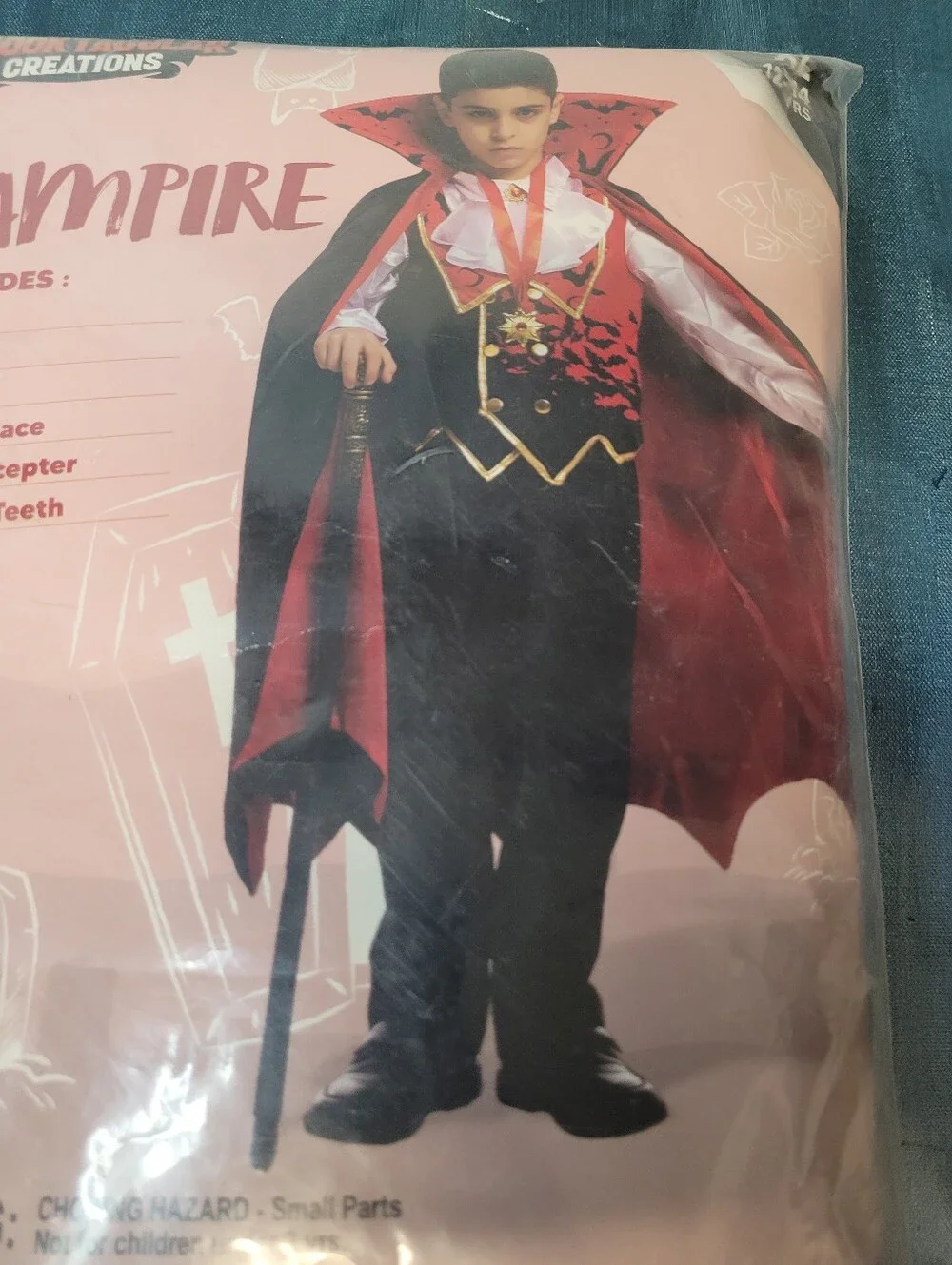 Spooktacular Creations Vampire Child Costume Size XL New